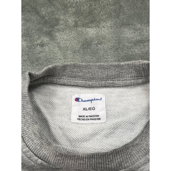 Champion Mens XL Grey Crewneck Sweatshirt Light Weight Pullover 1470782 - Picture 3 of 10